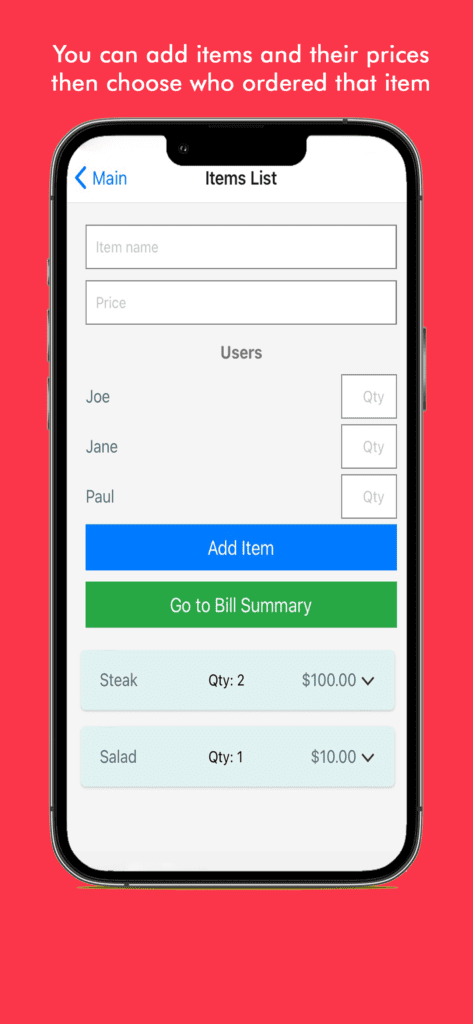 Split Your Bills screenshot